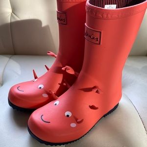 Joules Roll Up Crab Rain Boot Toddler